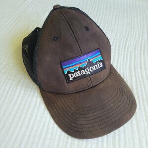 Patagonia Mens Hat Cap Ballcap Baseball Black Mesh Outdoors Hiking Adjustable